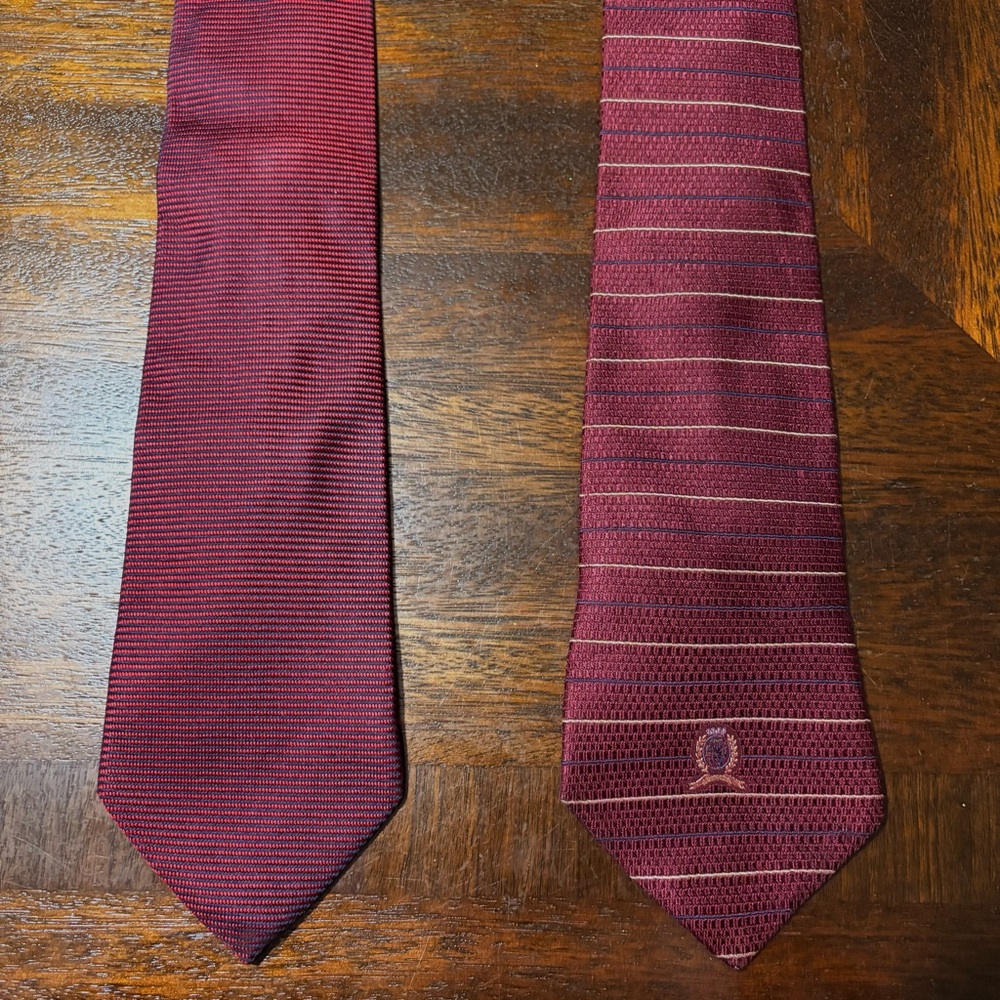 Vintage Men's Dress Ties: Banana Republic and Tommy Hilfiger